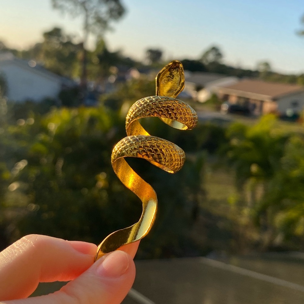 Gold Snake Ring - Picture 7 of 7